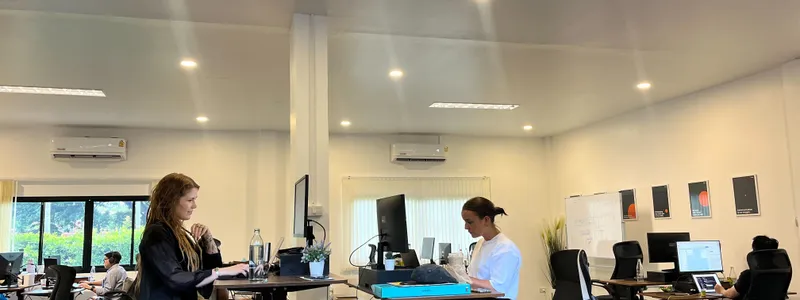 Azendo software specialists at work in the Chiang Mai office